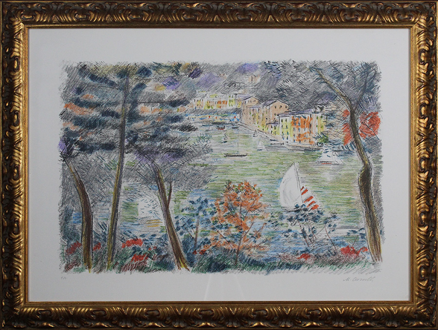 Michele Cascella, "Portofino", Anni '80