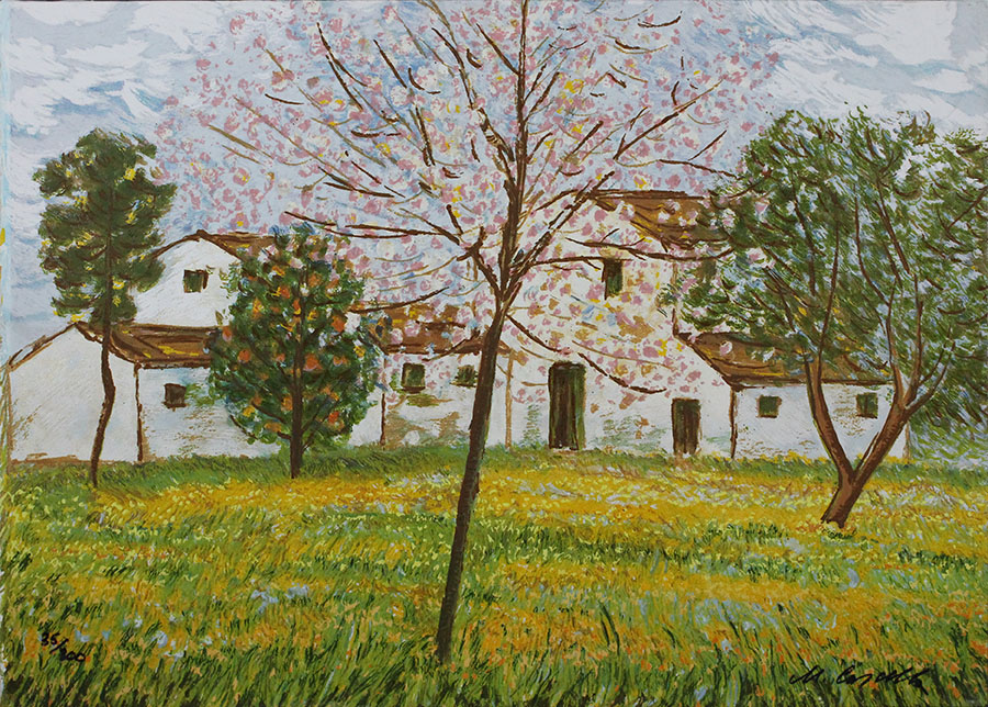 Michele Cascella, "Primavera Abruzzese", 1984