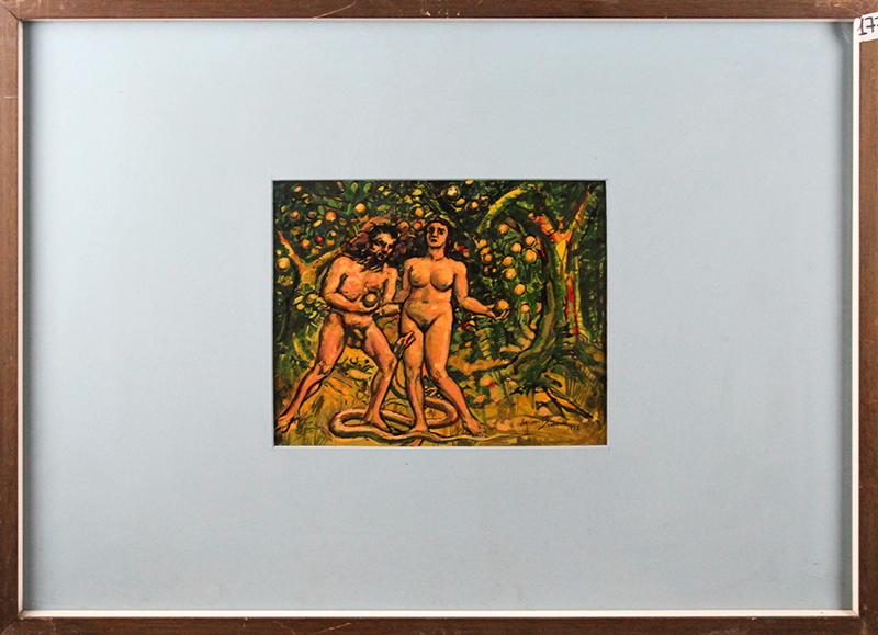 UGOLINO BUSONI, "Adamo ed Eva", 1972