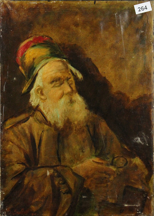 D. SANTIS, "Ritratto di saggio", 1980