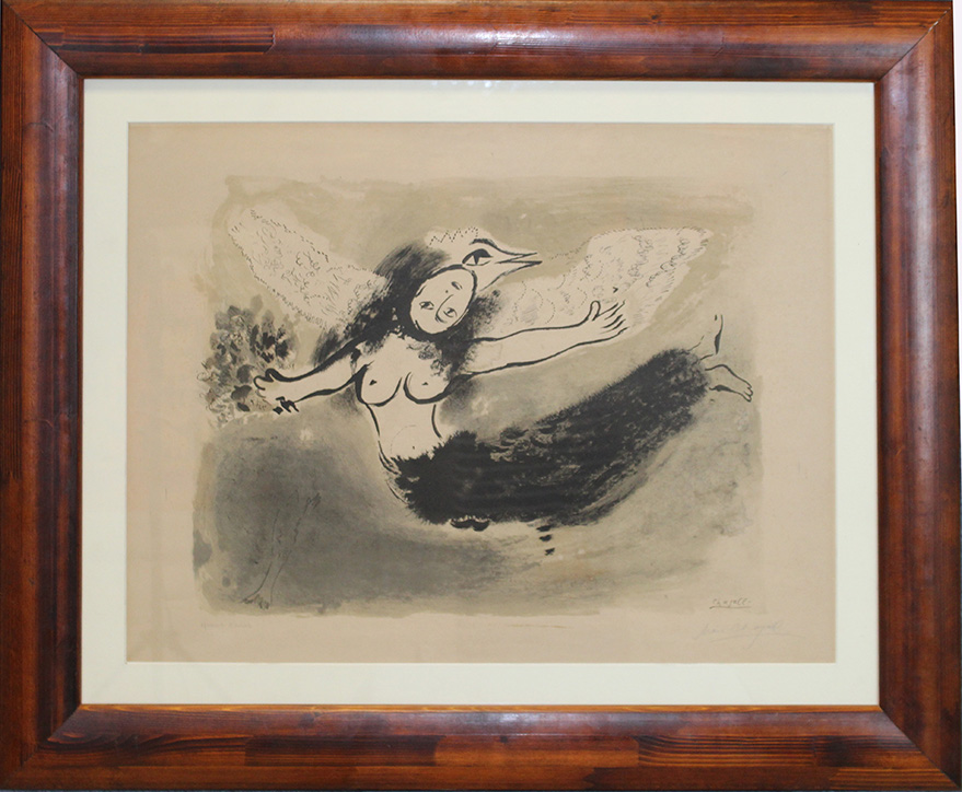 MARC CHAGALL, "Femme oiseau" (Mourlot 49), 1950