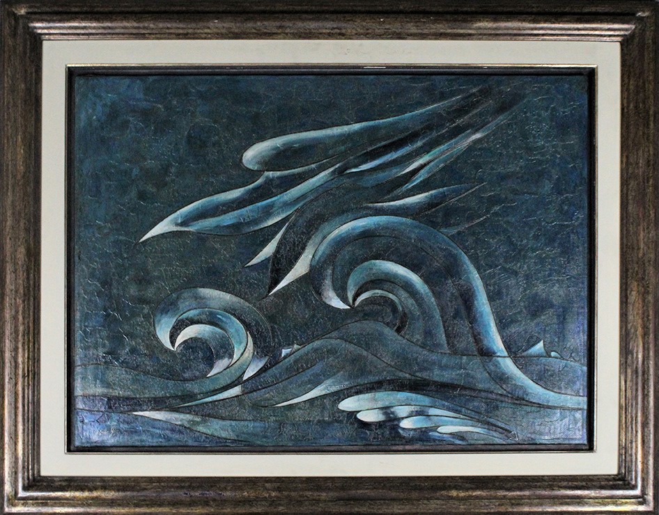 GIANNI DOVA, "Composizione blu", 1963