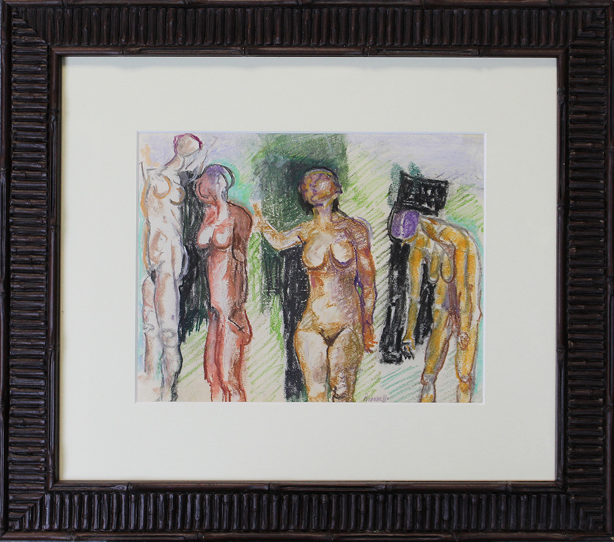 FAUSTO PIRANDELLO, "Quattro nudi nel bosco", 1965