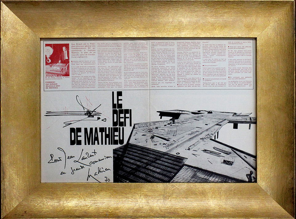 GEORGES MATHIEU, "Le Defi De Mathieu", 1970