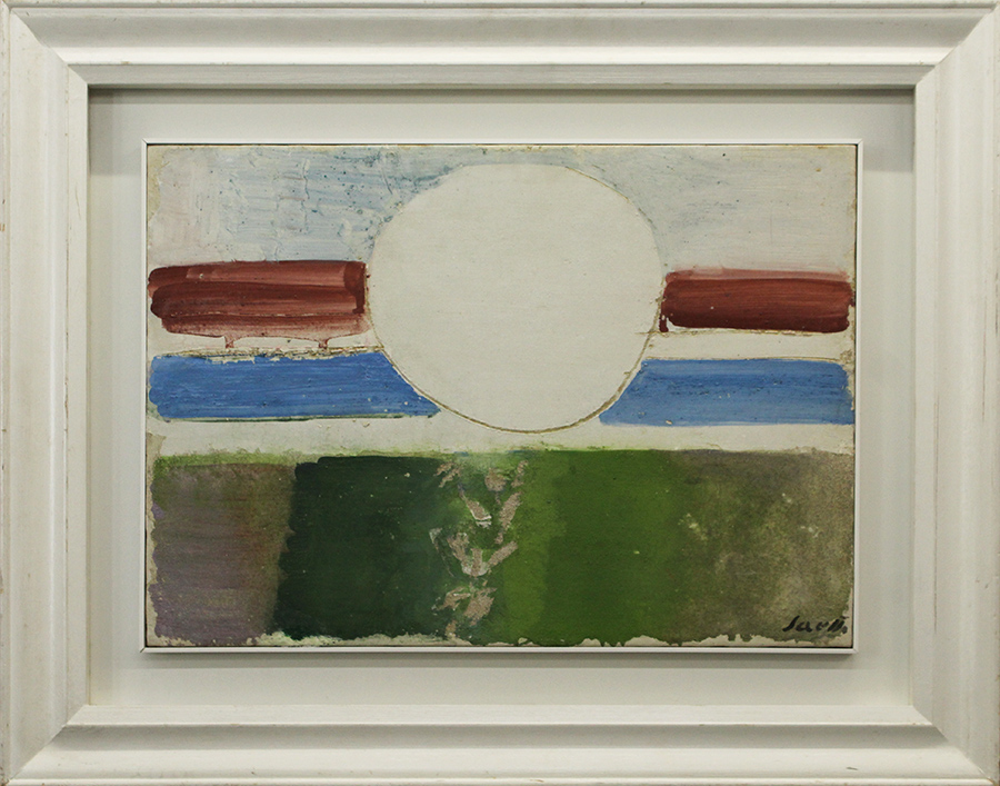 BRUNO SAETTI, "Paesaggio col sole", 1983