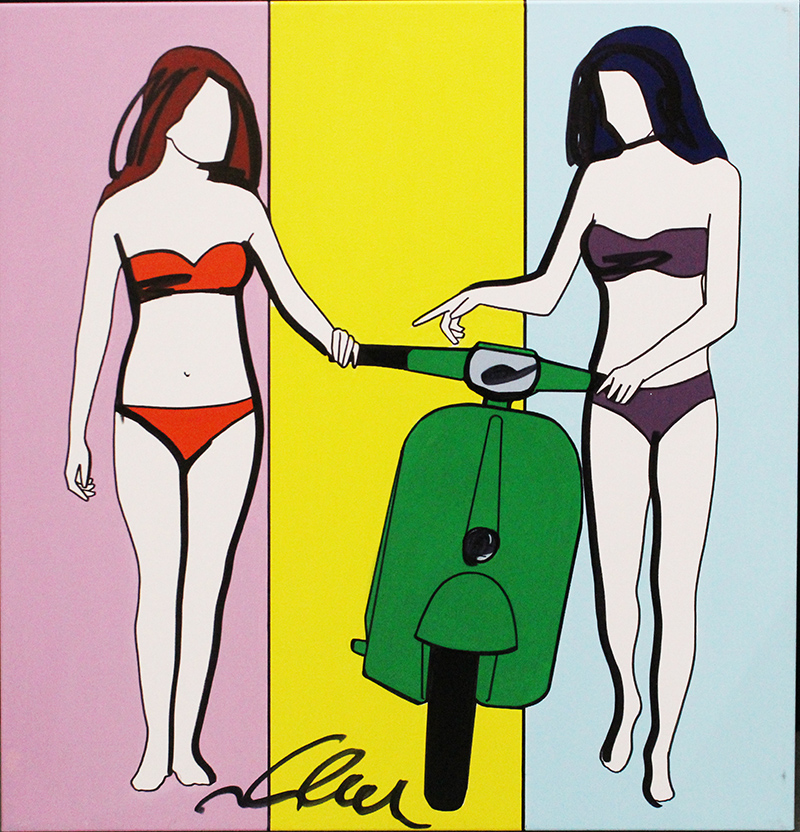 MARCO LODOLA, "Ragazze con vespa", anni 2000