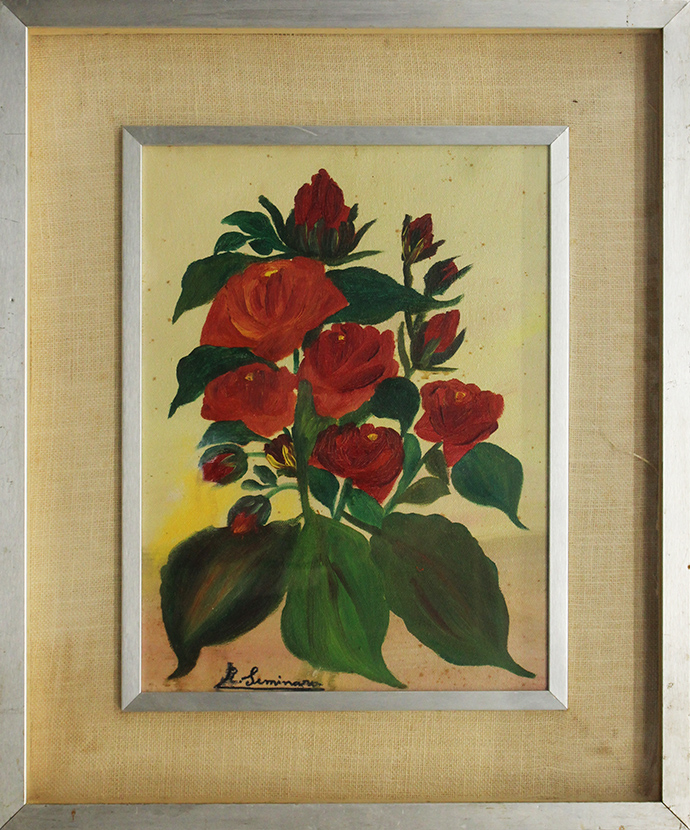 R. SEMINARA, "Mazzo di rose", 1984