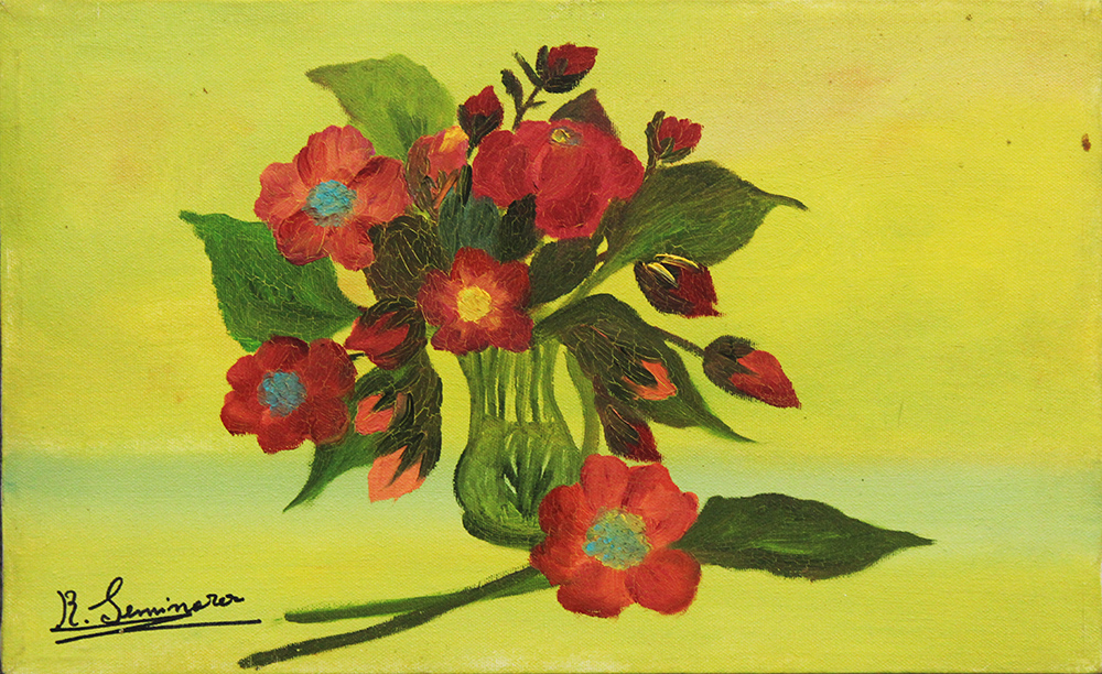 R. SEMINARA, "Vaso di fiori", anni '80