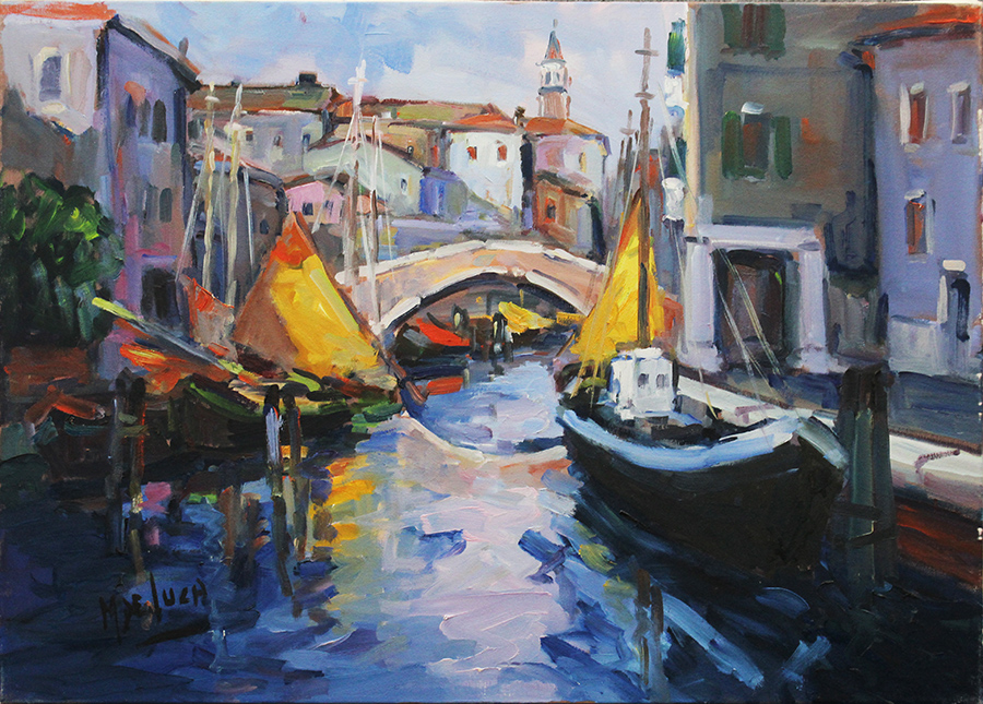 M. DE LUCA, "Paesaggio Veneziano", anni '80