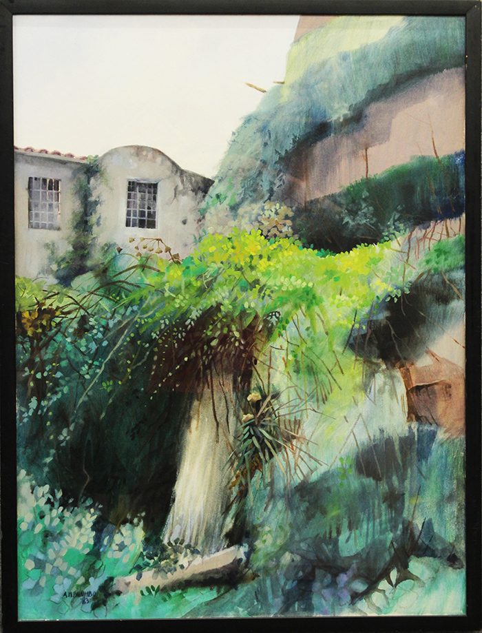 A. M. PALUMBO, "Cascata della valle dei mulini", 1983.