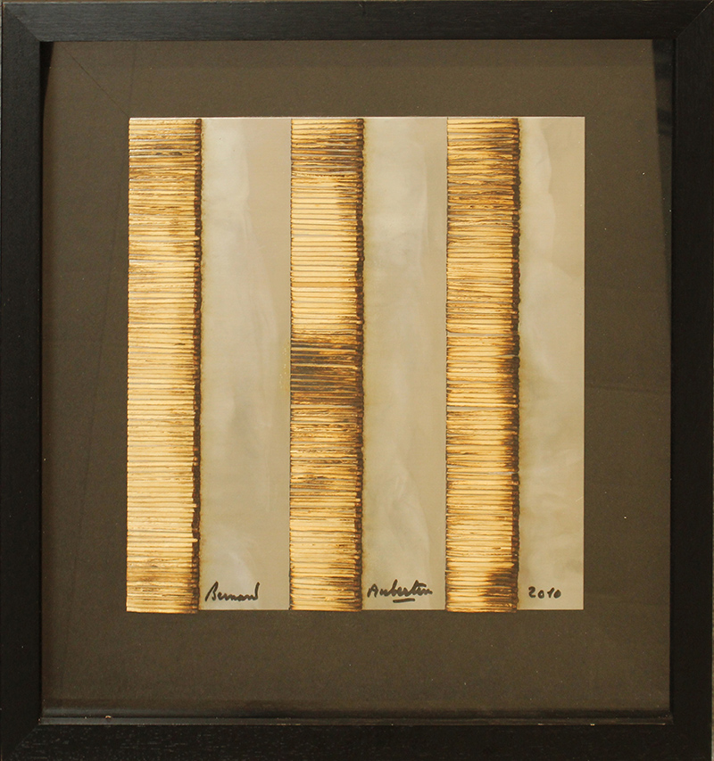 BERNARD AUBERTIN, "Dessin de Feu sur Aluminium", 2010
