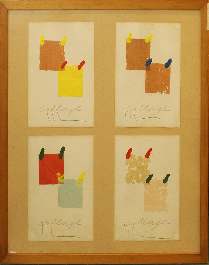 ALDO MONDINO, "Collage", anni '60