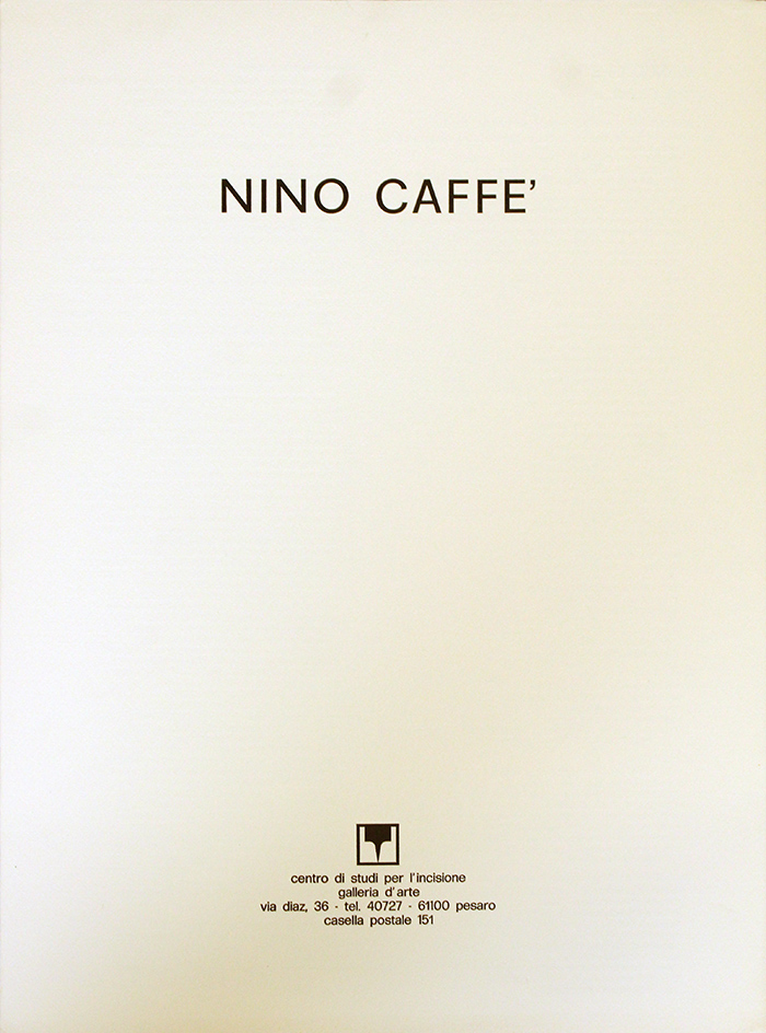 NINO CAFFE', "Vescovo seduto", 1973