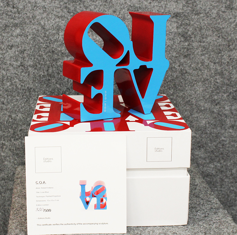 ROBERT INDIANA, "Love Blue", anni 2000