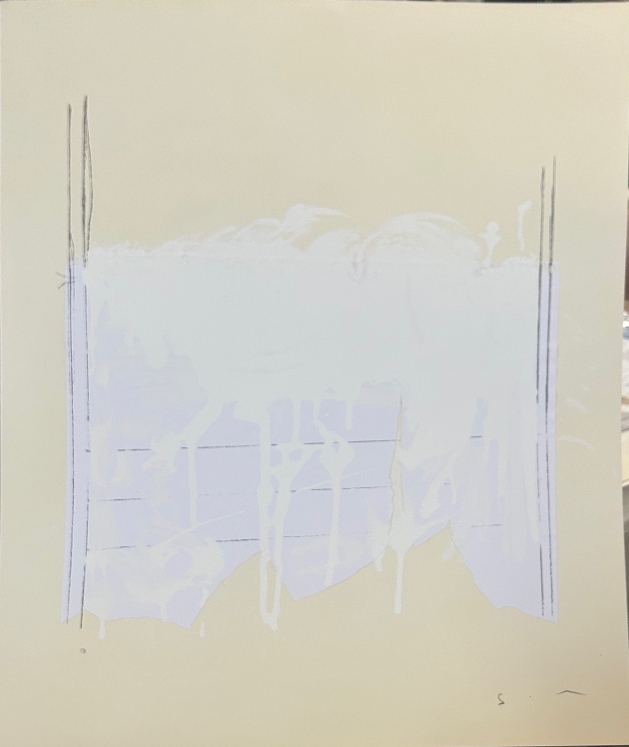 MARIO SCHIFANO, "Monocromo bianco"