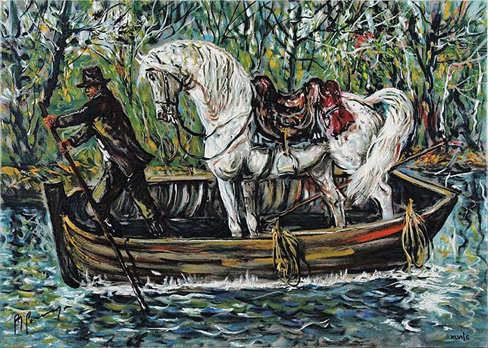 Giovan Francesco Gonzaga, "Trasbordo sul fiume"