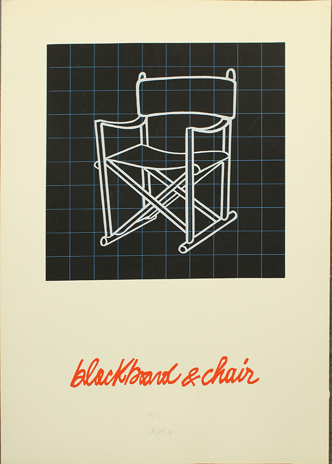 FABIO DE POLI, Blackboard & chair