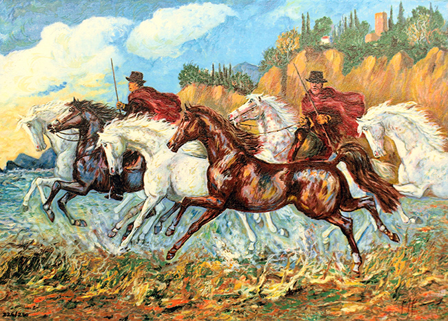GIOVAN FRANCESCO GONZAGA, "Buttieri sul mare", anni '90