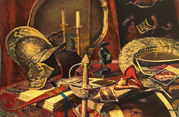 GIOVAN FRANCESCO GONZAGA, "Veduta cavalleresca", anni 2000