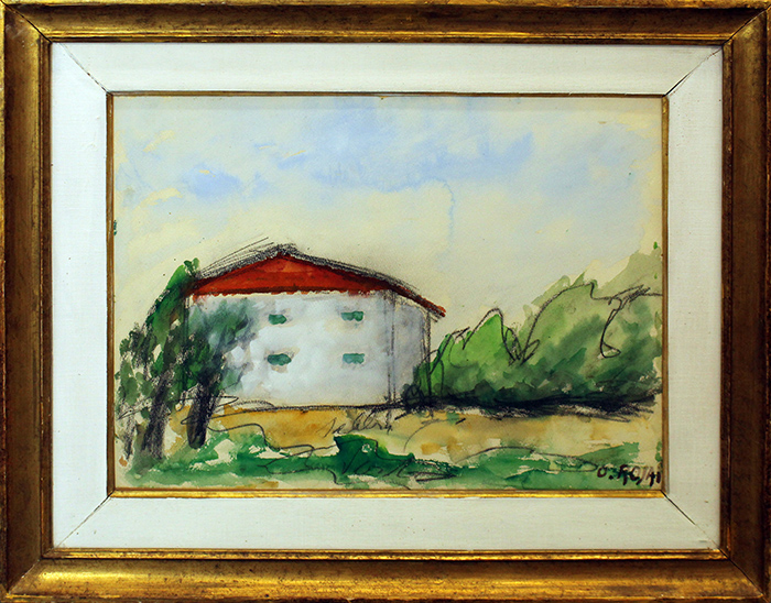 OTTONE ROSAI, "Casa in campagna", 1956