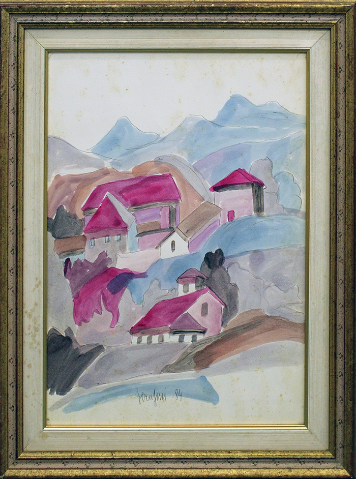GIUSEPPE SERAFINI, "Paesaggio", 1984