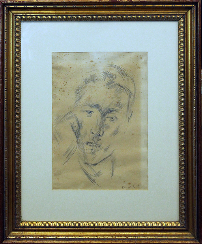 RENATO SANTINI, anni 40', "Autoritratto"