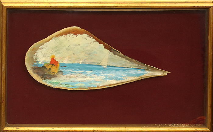 RENATO NATALI, anni 60', "Figura sul mare"