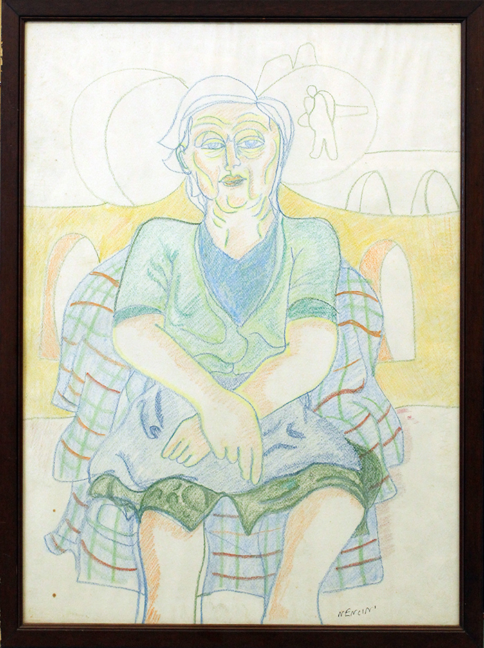 MENCINI, "Figura di donna" anni 70'