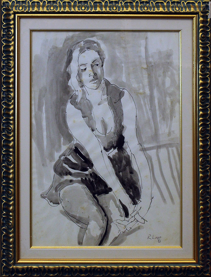 RENZO LUPO "Ritratto di donna" anno 1986