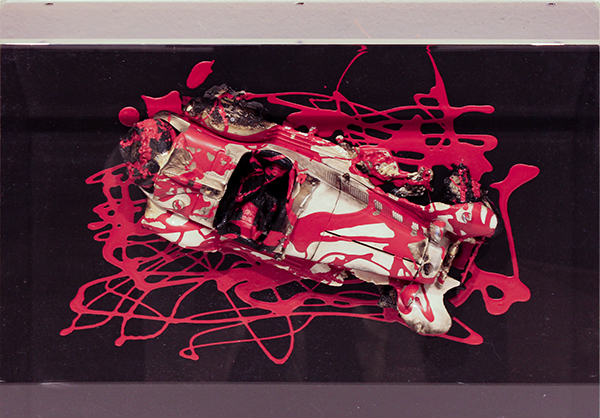 BERNARD AUBERTIN, "Voiture Brulée", 2010