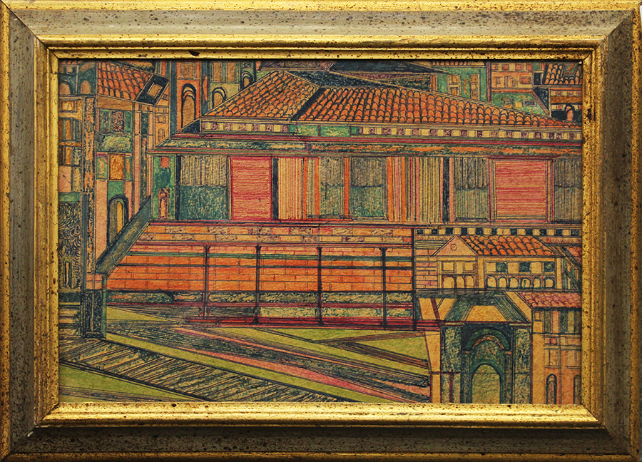 ALIGI SERRA, "Architetture", anni '70