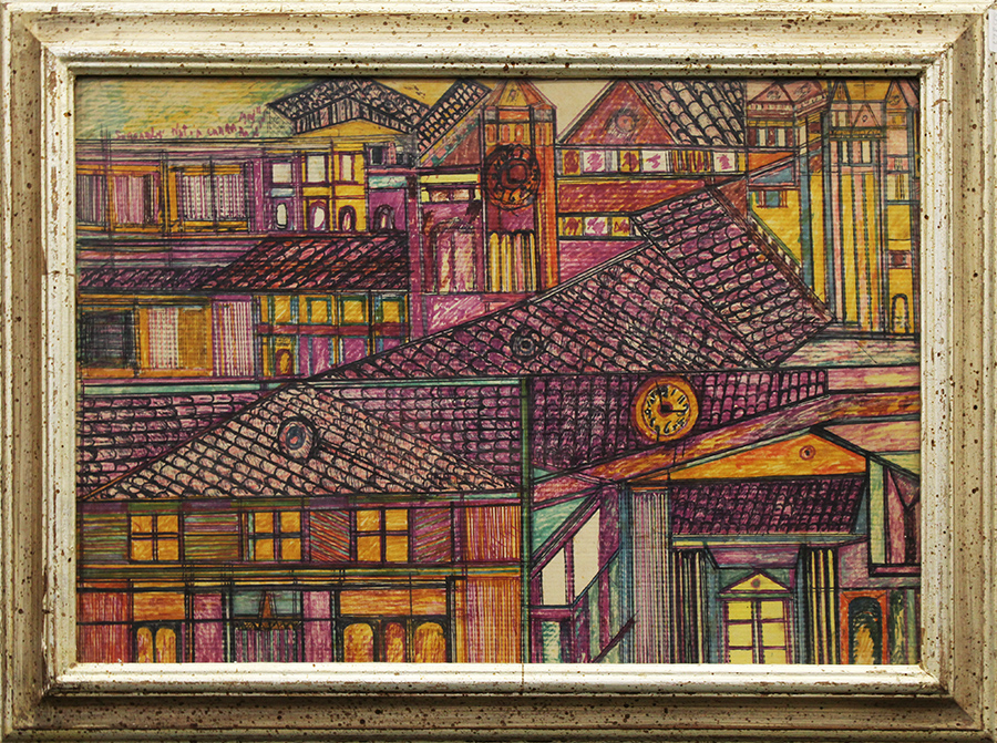 ALIGI SERRA, "Architetture", anni '70