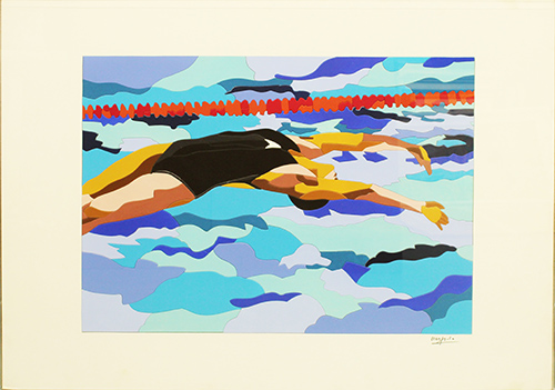 UGO NESPOLO, "Il nuoto", 1984