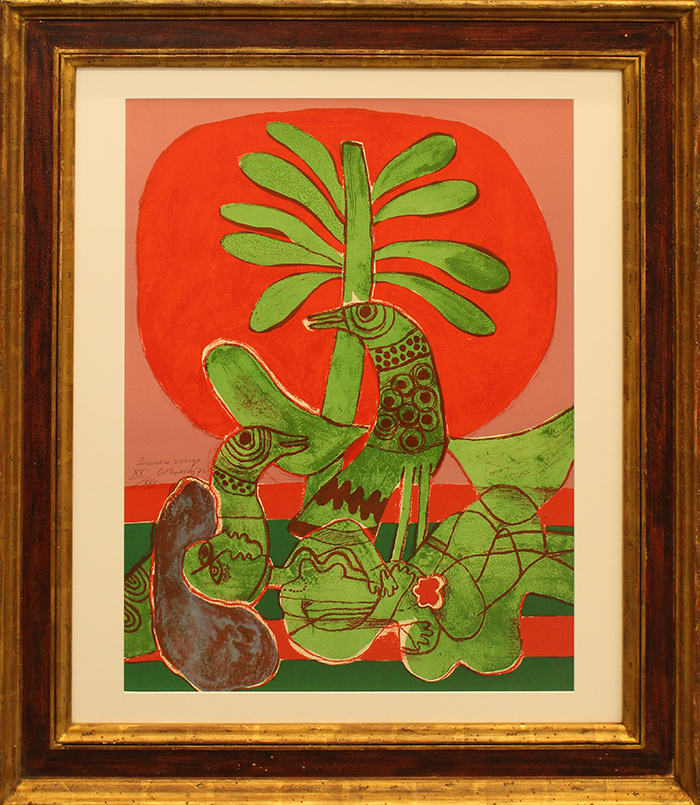 GUILLAUME CORNEILLE, "Aurora rossa", 1972