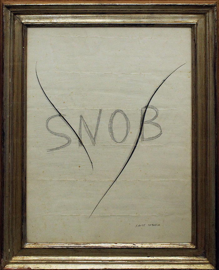 XANTE BATTAGLIA, anni 70, "Snob"