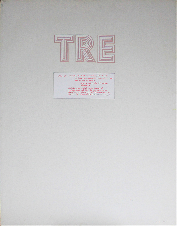 LUCA ALINARI, "3", 1974