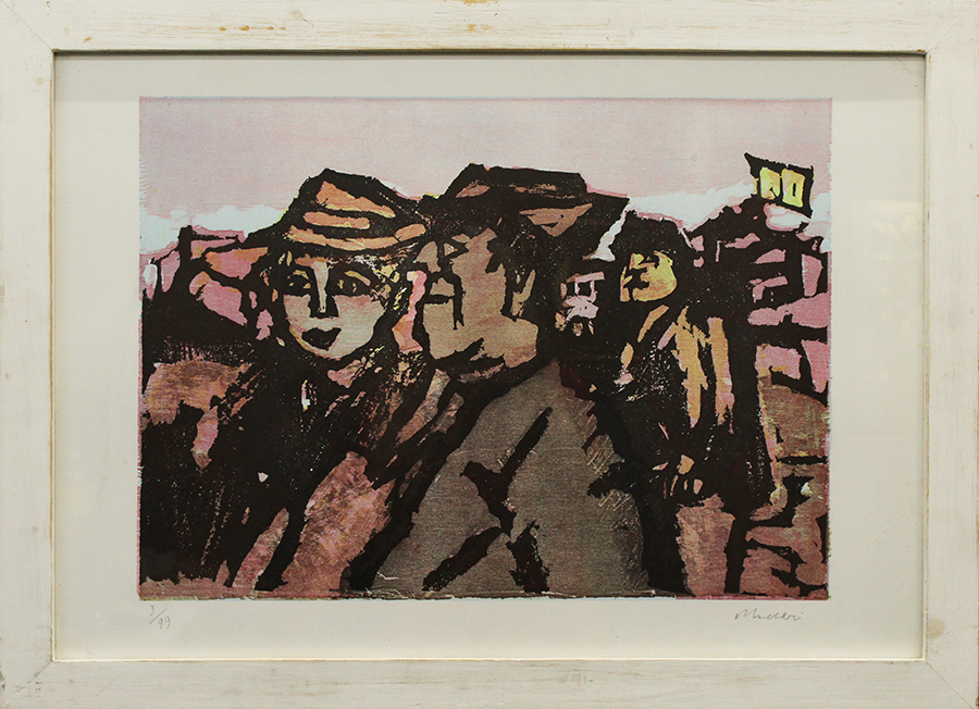 MINO MACCARI, "Folla", anni '80