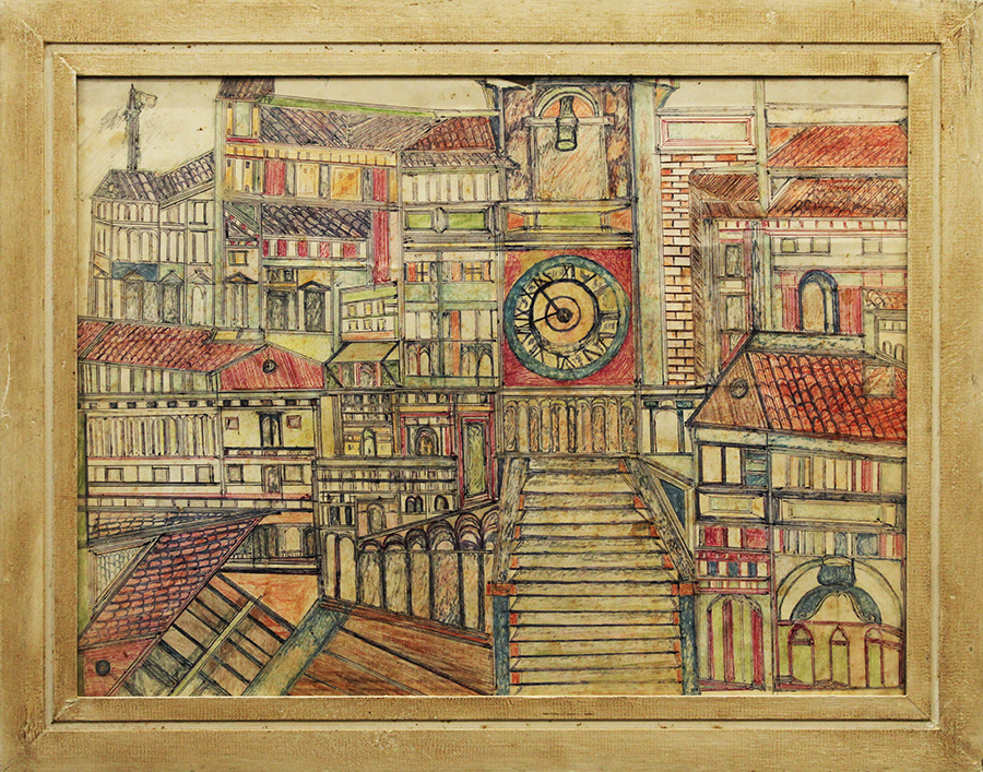 ALIGI SERRA, "Architetture", anni '70