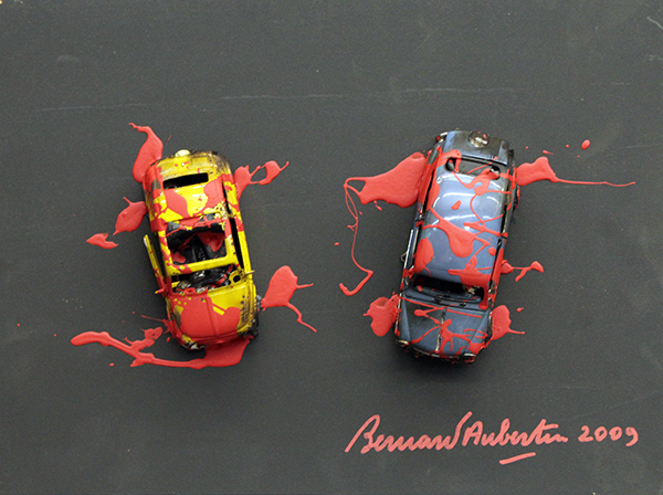 BERNARD AUBERTIN, "Voiture Brulée", 2011