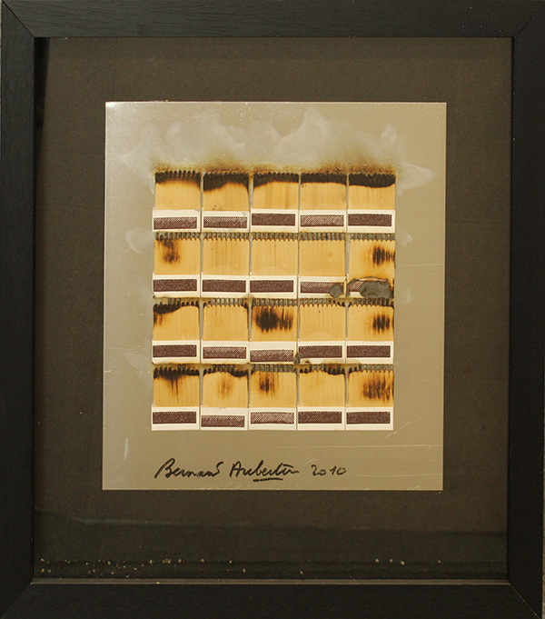 BERNARD AUBERTIN, "Dessin de Feu sur Aluminium", 2010