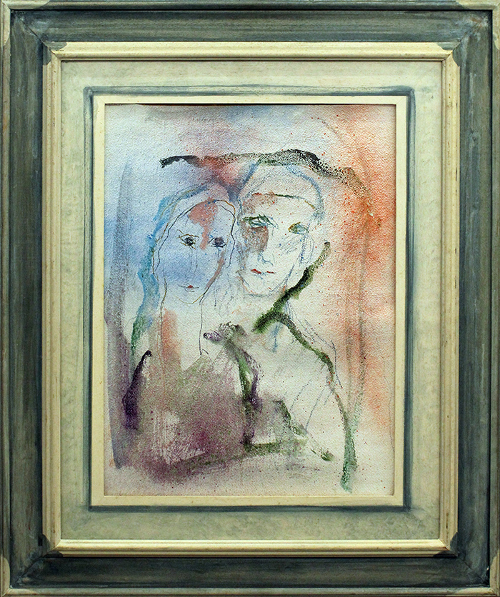 ERNESTO TRECCANI "Volti" anni 70'