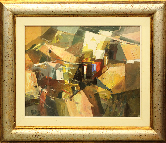 TAMBURRO ANTONIO, anni 80' "Composizione astratta "