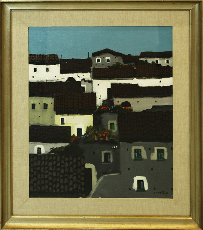 ENOTRIO PUGLIESE, "Paesaggio Calabrese", 1968