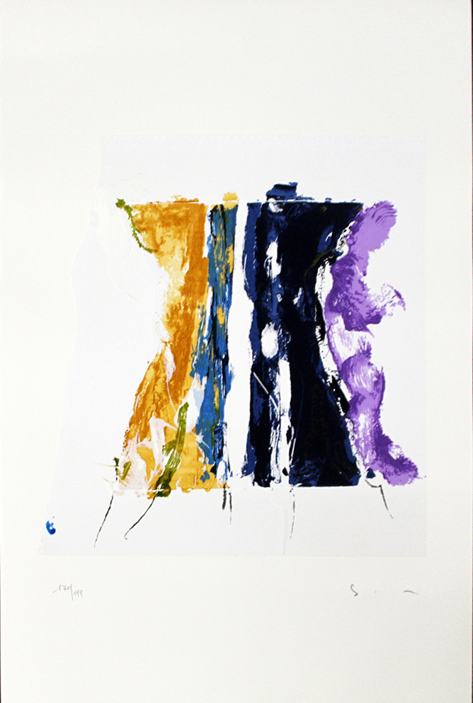 Mario Schifano, "Paesaggio Anemico con Viola"