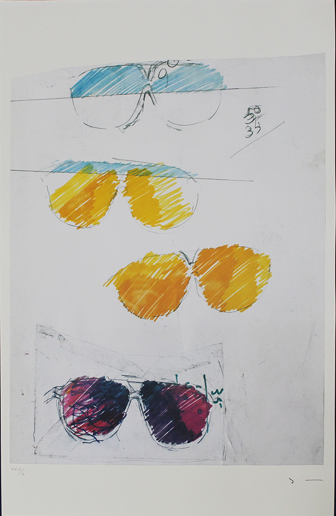 Mario Schifano, "Occhiali"