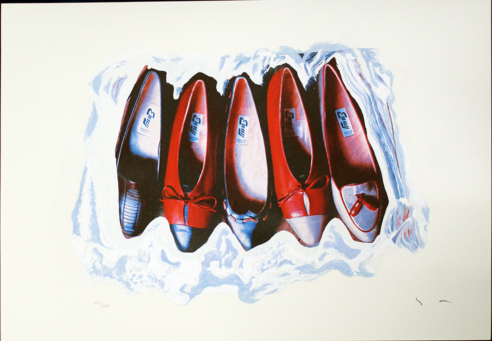 Mario Schifano, "Scarpe"