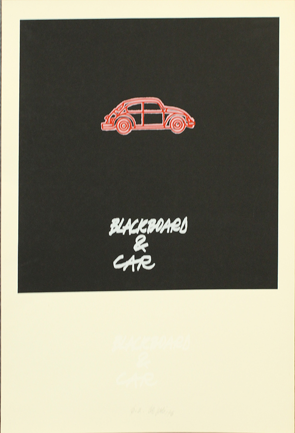 FABIO DE POLI, Blackboard & car, 1976