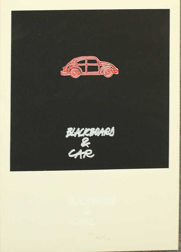 FABIO DE POLI, Blackboard & car, 1976