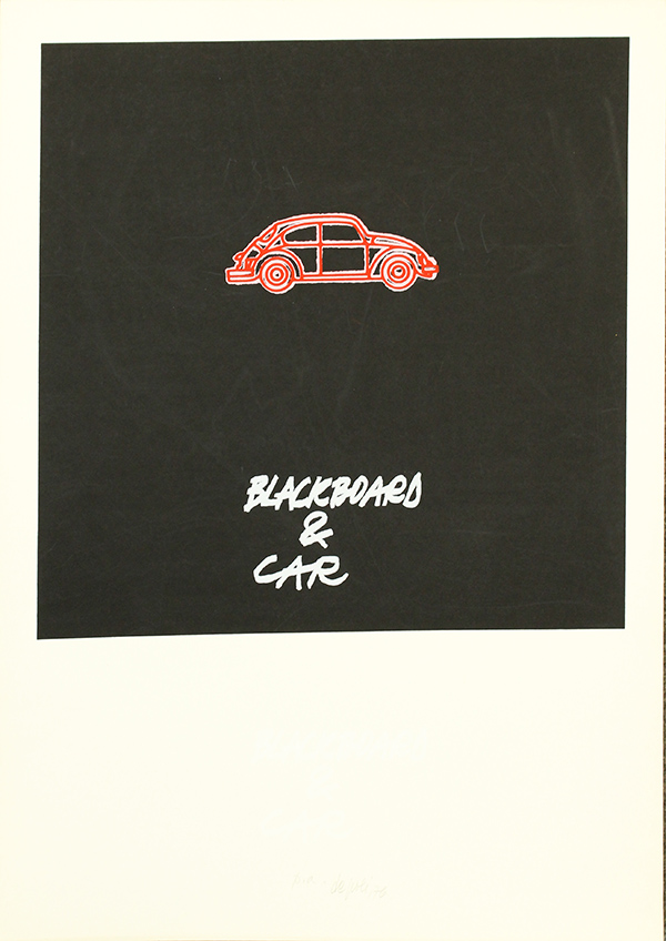FABIO DE POLI, Blackboard & car, 1976