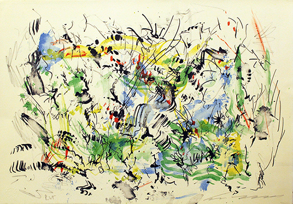 ERNESTO TRECCANI, "Astratto", anni '80